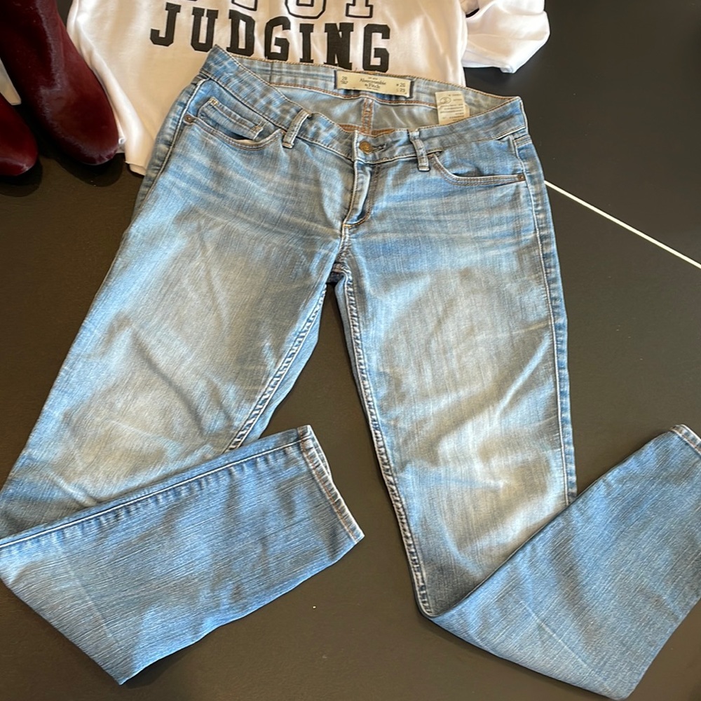 Abercrombie & Fitch Blue Straight Leg Jeans